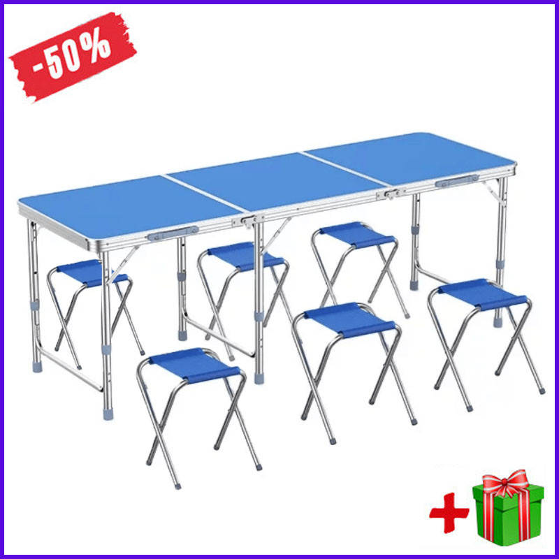 Стол-чемодан раскладной для пикника и кемпинга Folding Table, Туристический большой походный стол со стульями
Стол-чемодан раскладной для пикника и кемпинга Folding Table, Туристический большой походный стол со стульями