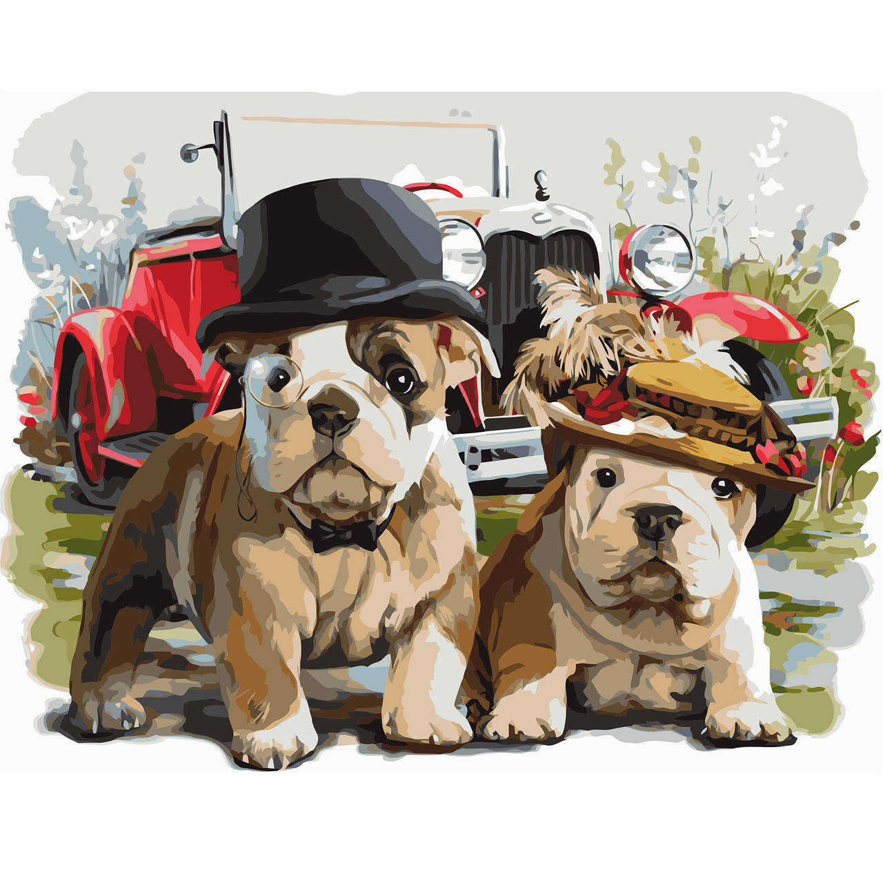 Картина по номерам Strateg Собаки в стиле ретро, 40х50 см
Картина по номерам Strateg Собаки в стиле ретро, 40х50 см