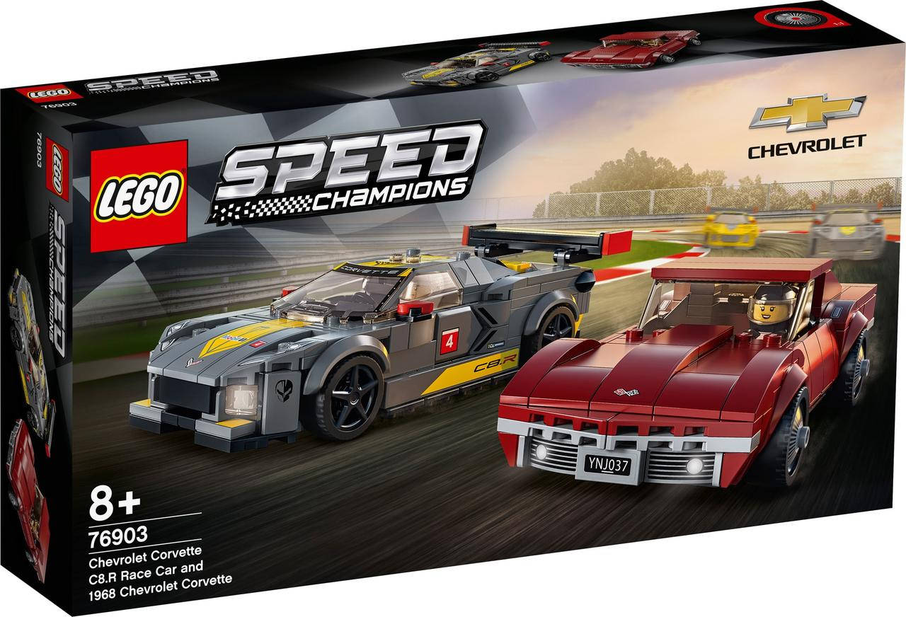 LEGO® 76903 Speed Champions - Chevrolet Corvette C8.R и гоночный автомобиль Chevrolet Corvette 1968 года
LEGO® 76903 Speed Champions - Chevrolet Corvette C8.R и гоночный автомобиль Chevrolet Corvette 1968 года