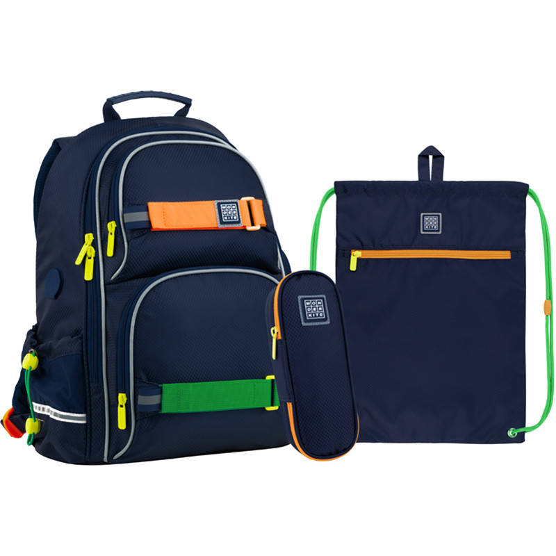 Школьный набор (рюкзак + пенал + сумка для обуви) Wonder Kite SET_WK22-702M-2 (130-145 см), Синий
Школьный набор (рюкзак + пенал + сумка для обуви) Wonder Kite SET_WK22-702M-2 (130-145 см), Синий