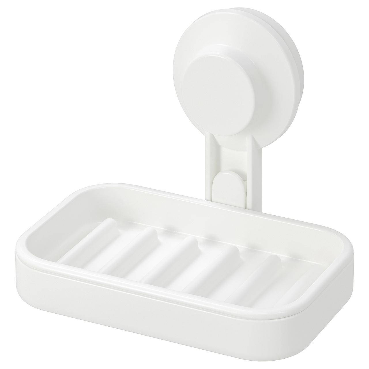 IKEA Мыльница TISKEN (ИКЕА ТИСКЕН) 903.812.84, Белый
