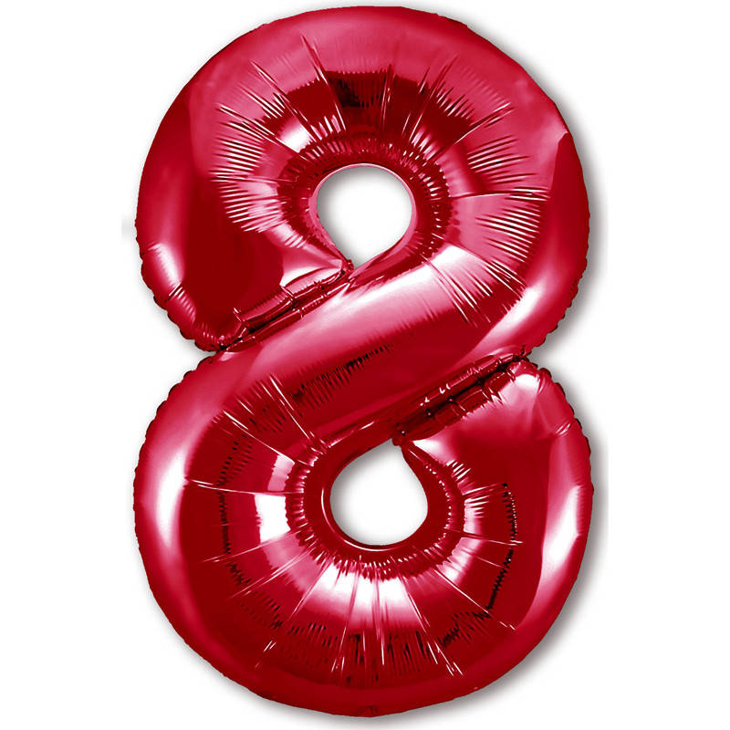 Фольгированный шар цифра "8" Slim красный 102см Agura
Фольгированный шар цифра "8" Slim красный 102см Agura