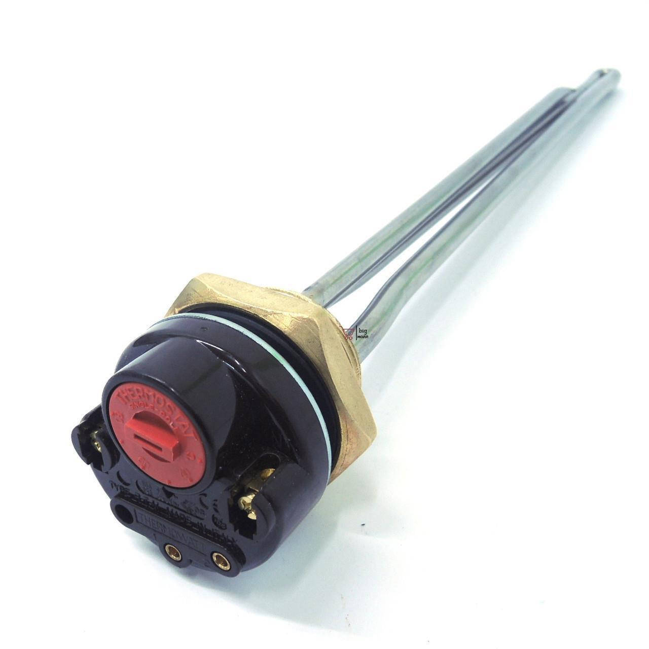 ТЭН в чугунную батарею с терморегулятором 500 Вт с резьбой 1¼" нержавейка на латунном фланце
ТЭН в чугунную батарею с терморегулятором 500 Вт с резьбой 1¼" нержавейка на латунном фланце