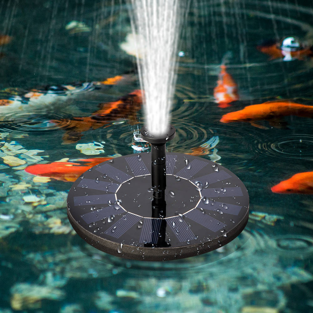 Садовый фонтан - насос Water Pump 160 мм плавающий на солнечной батарее с разными насадками, Черный
Садовый фонтан - насос Water Pump 160 мм плавающий на солнечной батарее с разными насадками, Черный