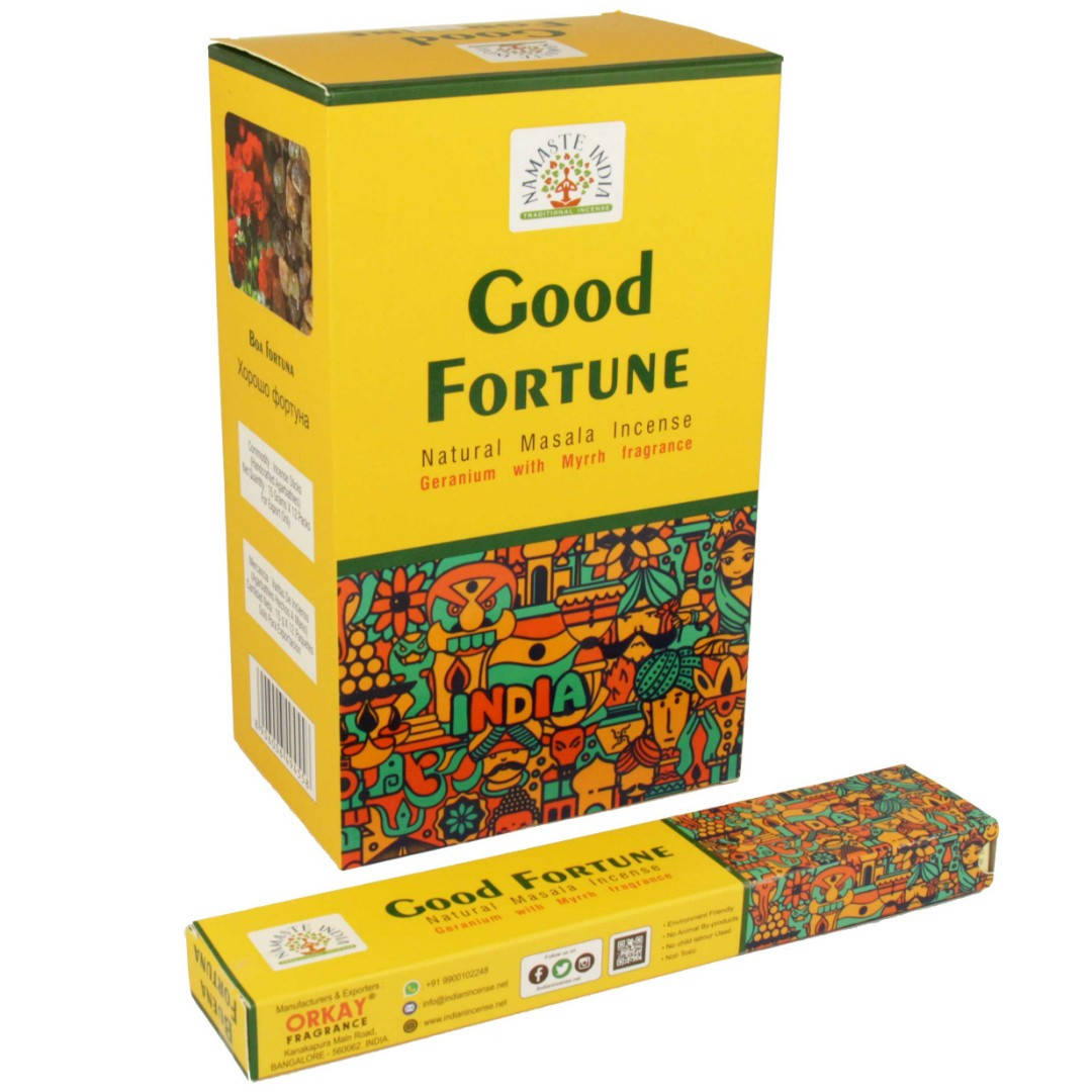 Аромапалочки Удача (Good Fortune, Orkay), 15 грамм - натуральные ингредиенты с белым шалфеем
Аромапалочки Удача (Good Fortune, Orkay), 15 грамм - натуральные ингредиенты с белым шалфеем