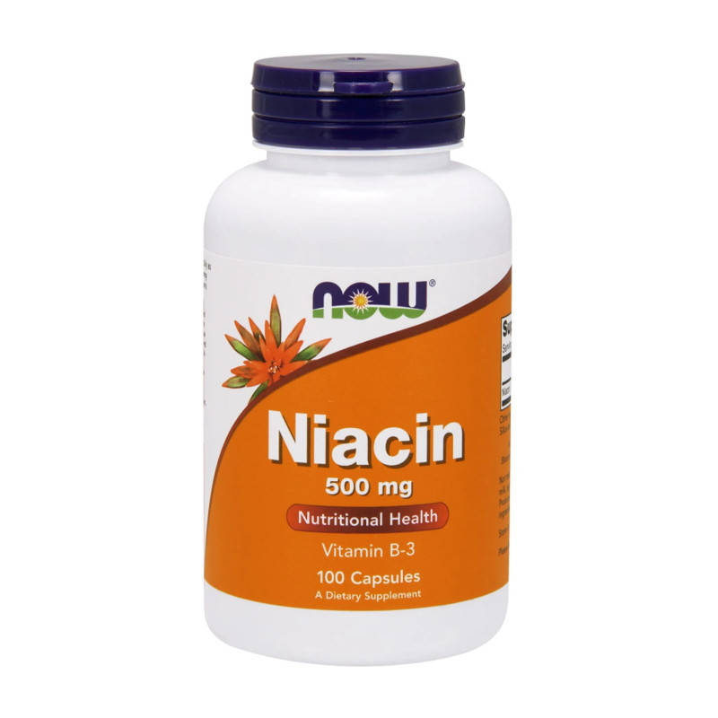 Ниацин Витамин В3 "Niacin" Now Foods, 500 мг, 100 капсул