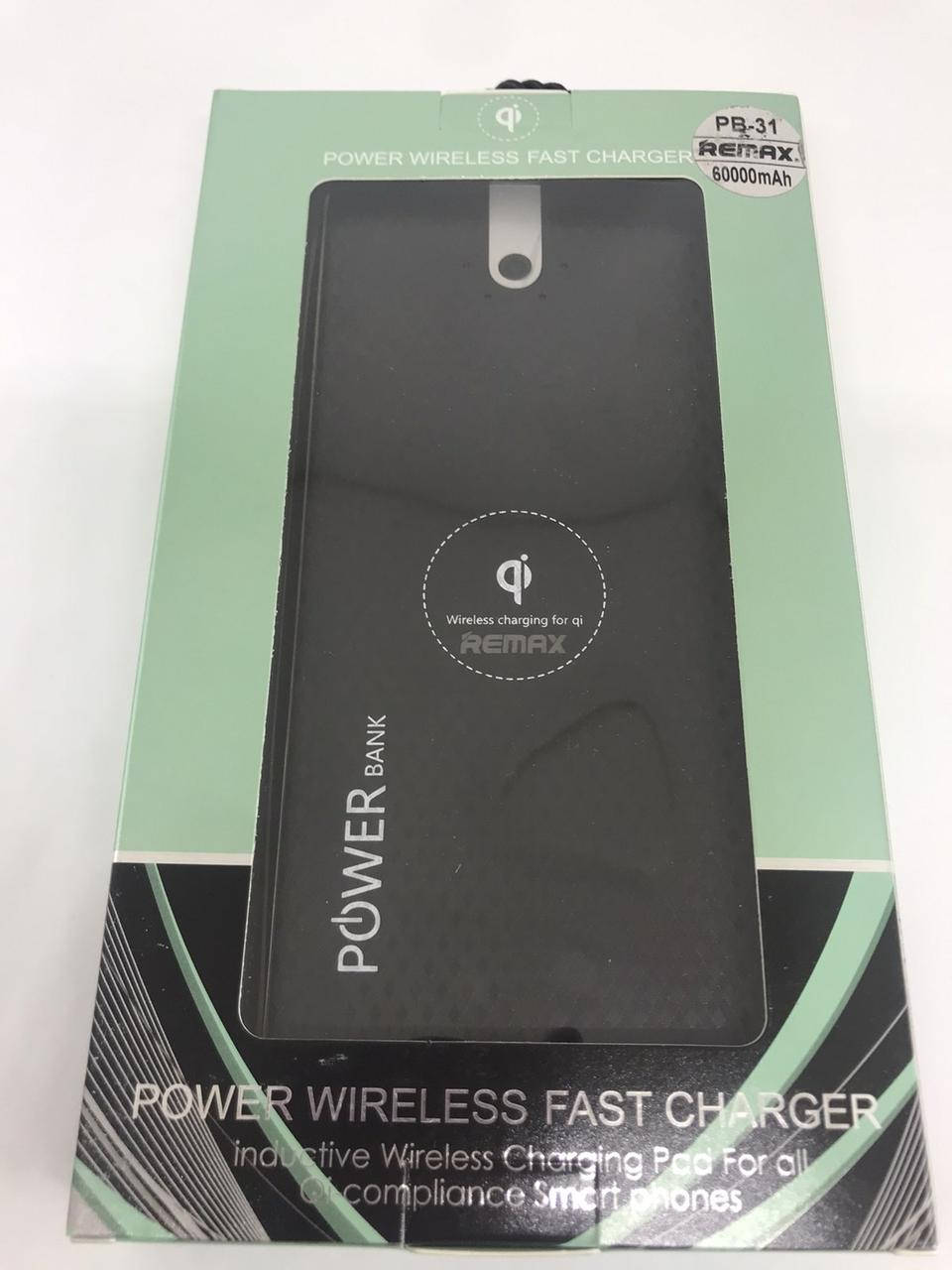 Портативный Аккумулятор Power Bank Remax 60000mAh PB-31 
Портативный Аккумулятор Power Bank Remax 60000mAh PB-31