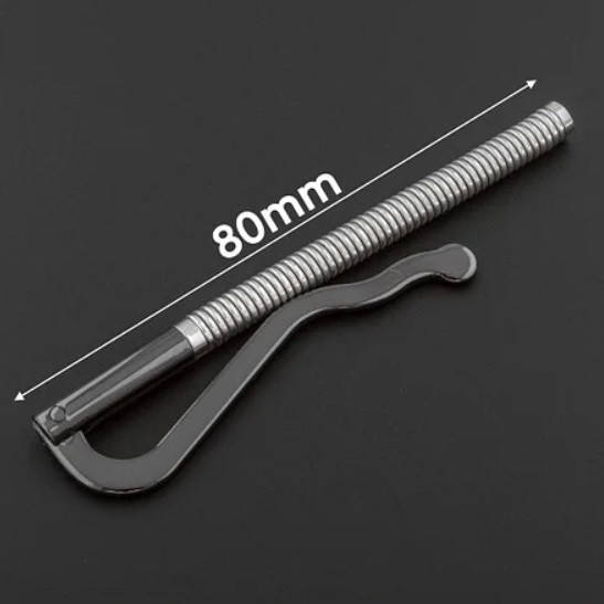 Прижим для купюр 80 мм , зажим для денег темный никель
Прижим для купюр 80 мм , зажим для денег темный никель