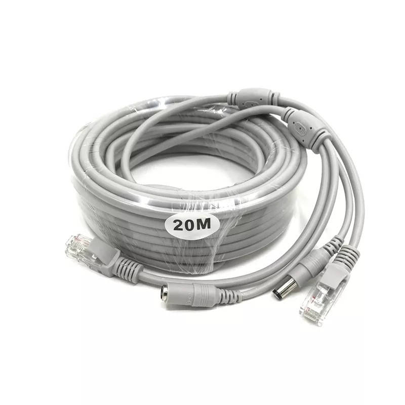 Кабель Ethernet RJ45+питание постоянного тока 20 метров. CCTV кабель RJ45. Штекера для камеры видеонаблюдения
Кабель Ethernet RJ45+питание постоянного тока 20 метров. CCTV кабель RJ45. Штекера для камеры видеонаблюдения