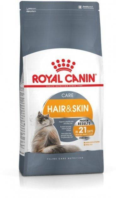 Сухой корм для котов от 1 до 7 лет для заботы о коже и шерсти Royal Canin Hair & Skin Care 400 г
Сухой корм для котов от 1 до 7 лет для заботы о коже и шерсти Royal Canin Hair & Skin Care 400 г