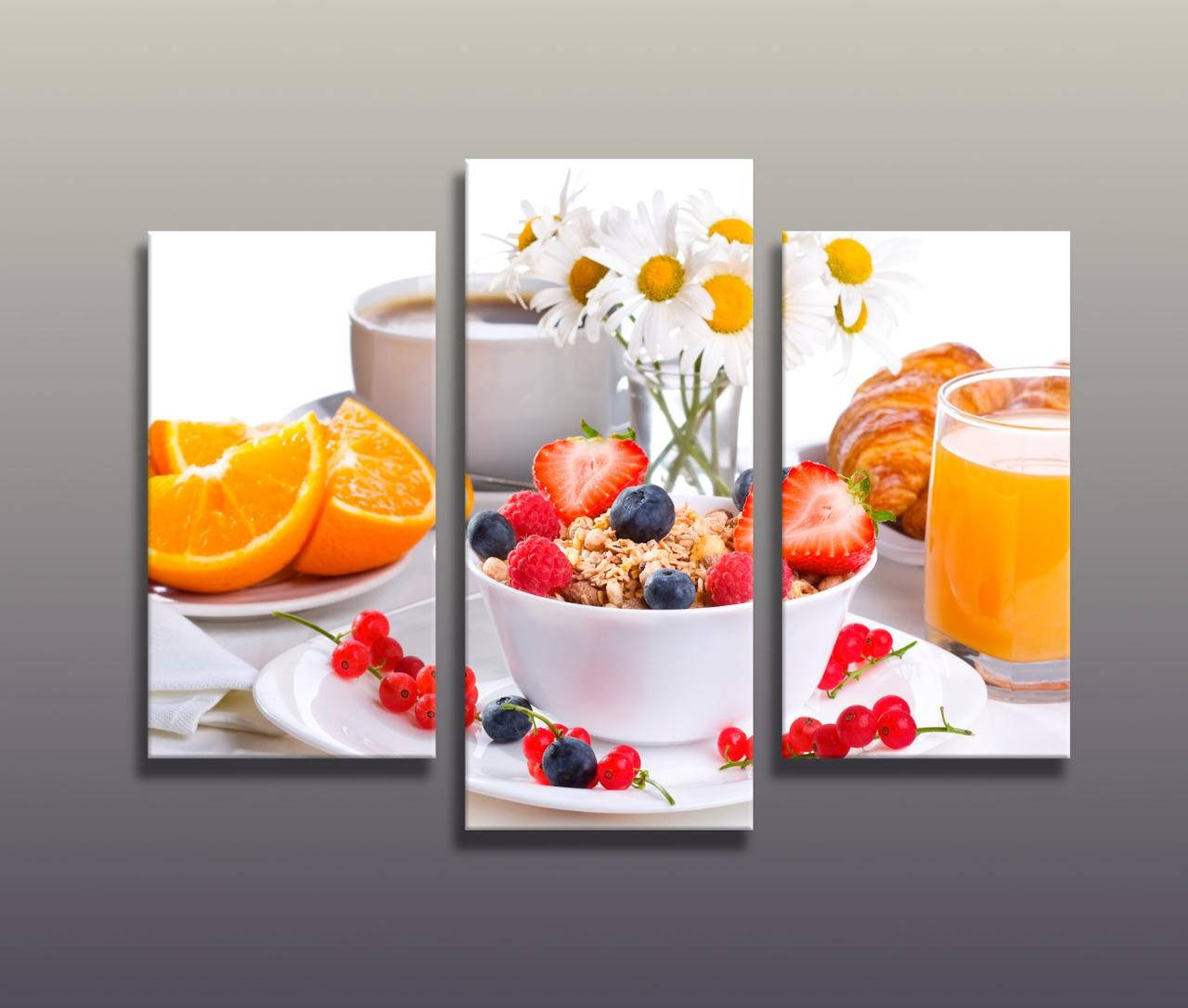 Картина модульная для кухни Апельсины, Фрукты, Цитрусы, Чашка сока, Яркий цвет 90х70см из 3-х частей
Картина модульная для кухни Апельсины, Фрукты, Цитрусы, Чашка сока, Яркий цвет 90х70см из 3-х частей