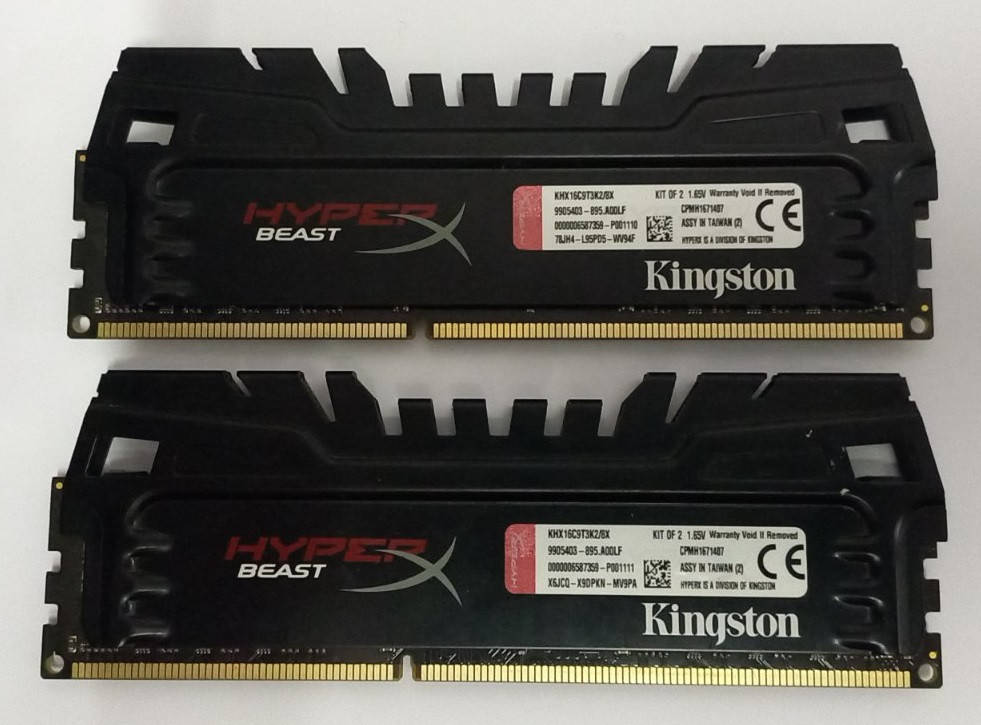 Оперативная память Kingston DDR3-1600 8192MB PC3-12800 (Kit of 2x4096) HyperX Beast (KHX16C9T3K2/8X)
Оперативная память Kingston DDR3-1600 8192MB PC3-12800 (Kit of 2x4096) HyperX Beast (KHX16C9T3K2/8X)
