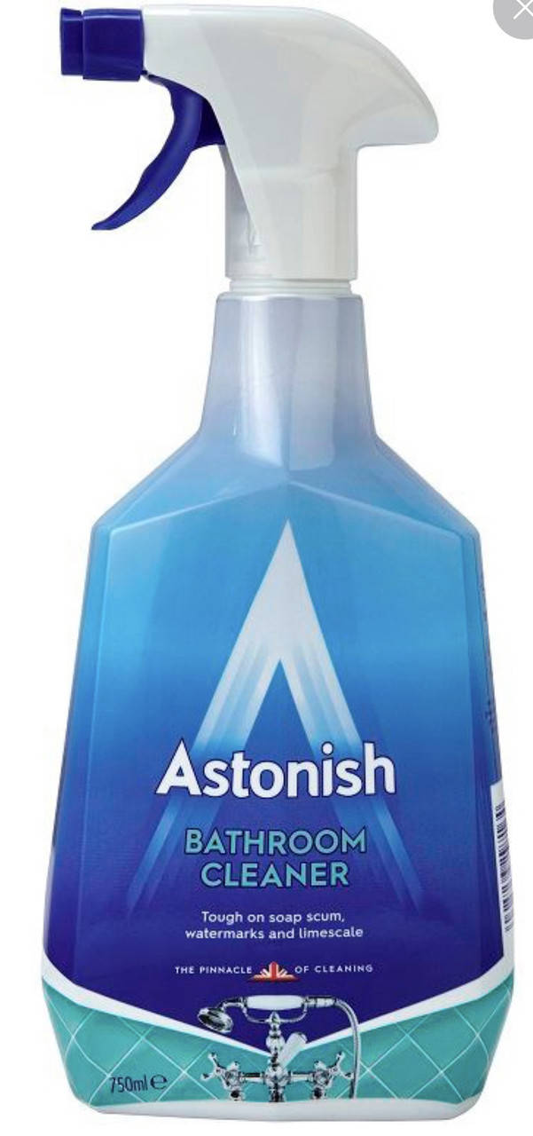 Средство (спрей) для чистки ванной комнаты Astonish Bathroom Cleaner (750 мл.)
Средство (спрей) для чистки ванной комнаты Astonish Bathroom Cleaner (750 мл.)