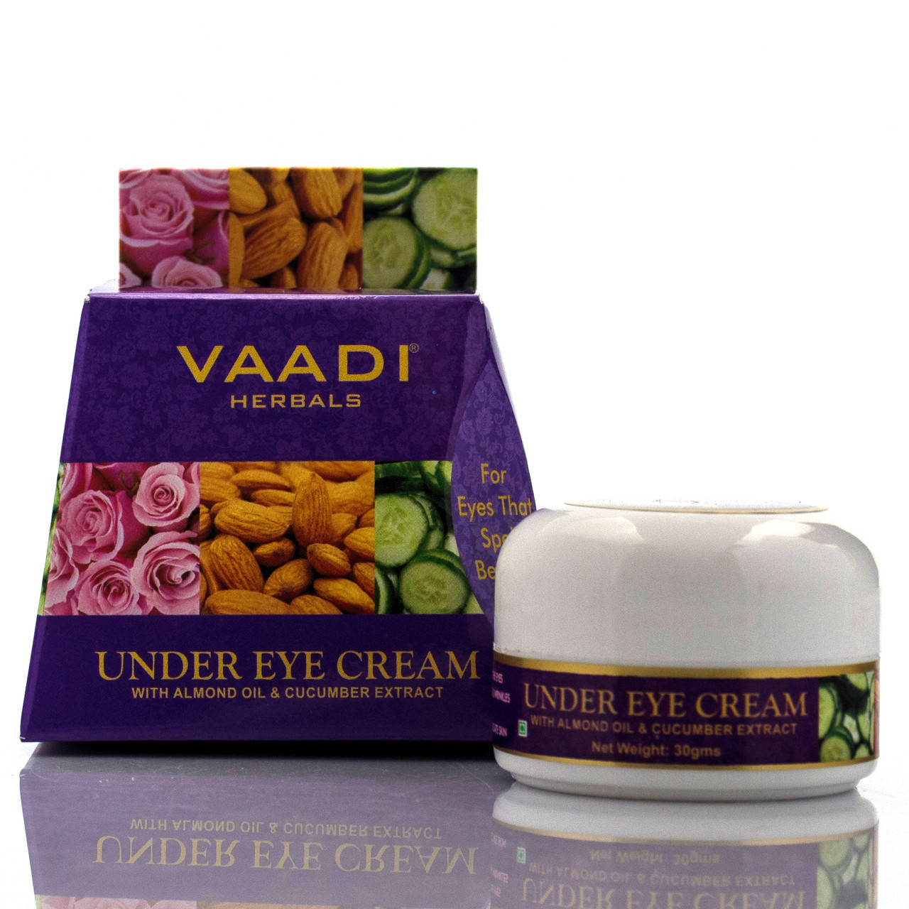 Крем для кожи вокруг глаз с миндальным маслом и экстрактом огурца / Vaadi Herbals Under Eye Cream 30 г
Крем для кожи вокруг глаз с миндальным маслом и экстрактом огурца / Vaadi Herbals Under Eye Cream 30 г
