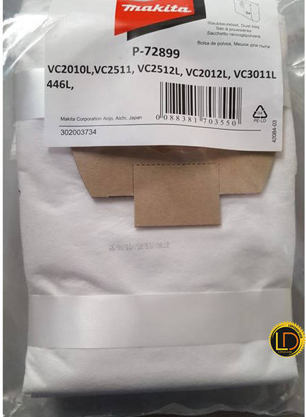 Набор фильтр мешков для пылесоса Makita VC2012L, VC2512L, VC3011L, VC2010L, VC2511, 446L
Набор фильтр мешков для пылесоса Makita VC2012L, VC2512L, VC3011L, VC2010L, VC2511, 446L