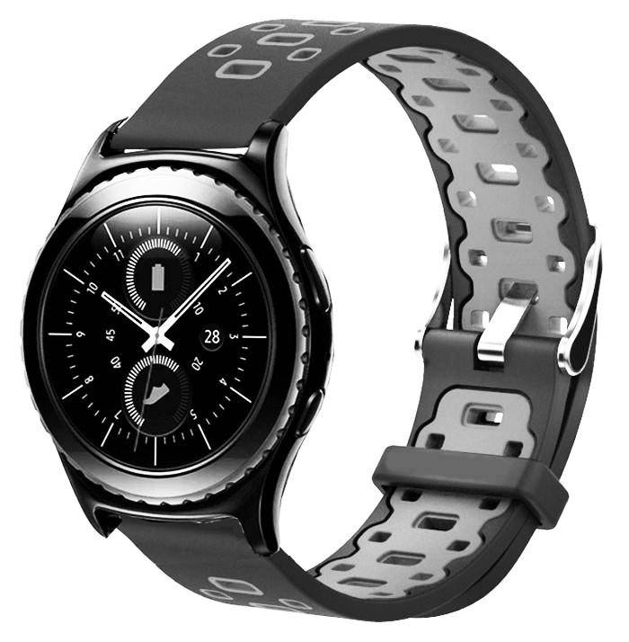 Спортивный ремешок Primo Perfor Classic для часов Samsung Gear S2 Classic SM-R372 / R735 - Black&Grey
Спортивный ремешок Primo Perfor Classic для часов Samsung Gear S2 Classic SM-R372 / R735 - Black&Grey