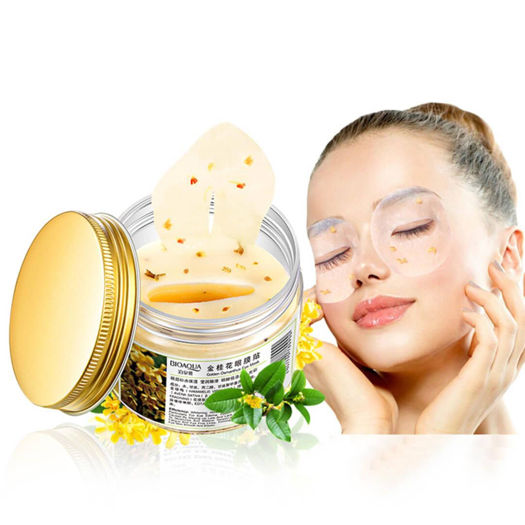 Тканевые Патчи Bioaqua с Экстрактом цветков Золотого Османтуса, Golden Osmanthus от морщин, увлажняющие, 80шт
Тканевые Патчи Bioaqua с Экстрактом цветков Золотого Османтуса, Golden Osmanthus от морщин, увлажняющие, 80шт