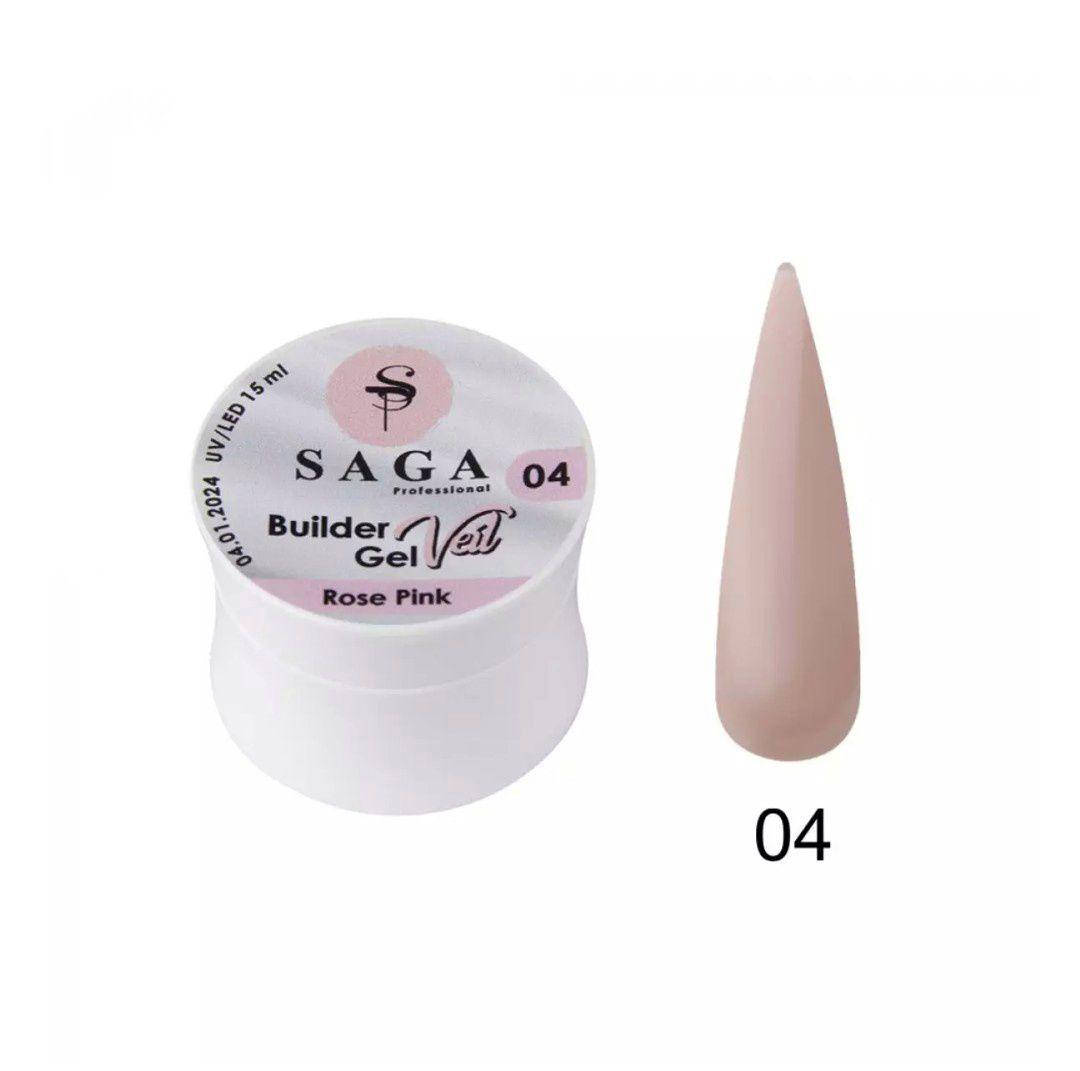Гель моделирующий Saga Professional Builder Gel Veil №04 Rose Pink, 15 мл, Розовый
Гель моделирующий Saga Professional Builder Gel Veil №04 Rose Pink, 15 мл, Розовый