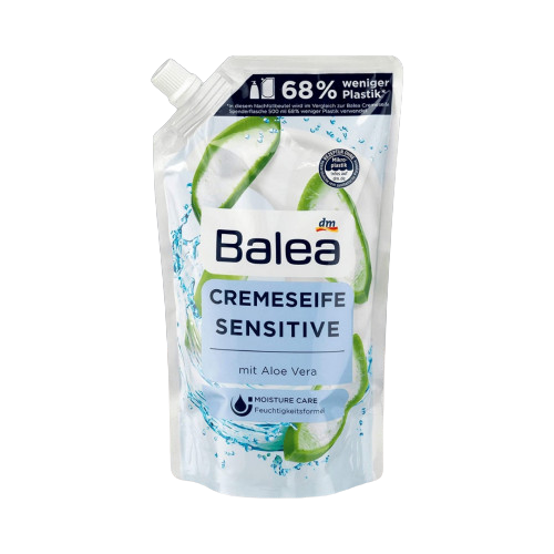 Жидкое крем-мыло Нежность для чувствительной кожи с Алое Вера Balea Sensitive 500 мл (запаска)
Жидкое крем-мыло Нежность для чувствительной кожи с Алое Вера Balea Sensitive 500 мл (запаска)