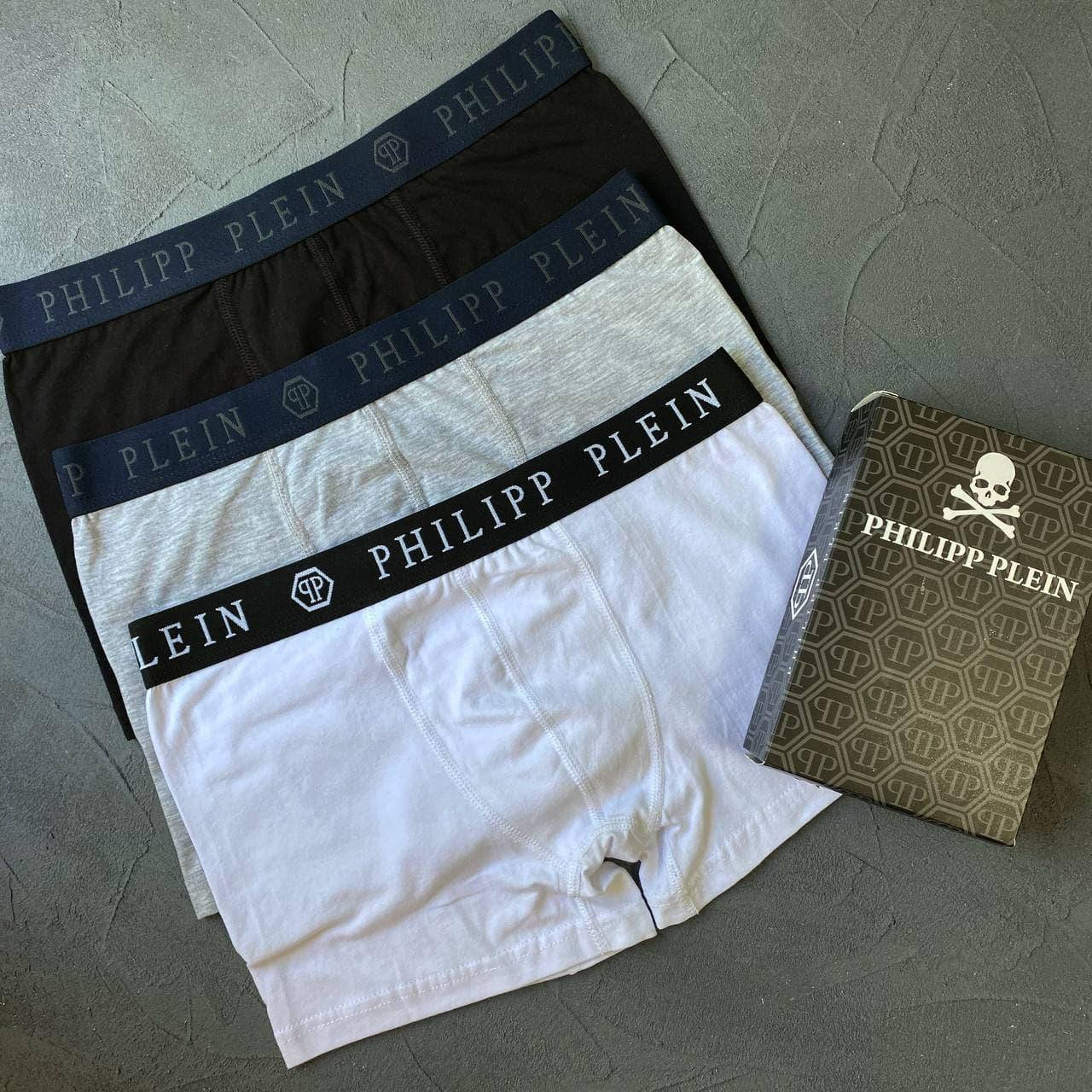 Набор нижнего белья PHILIPP PLEIN | Комплект мужского белья | Мужские Трусы Боксеры Андер Армор ТОП качества
Набор нижнего белья PHILIPP PLEIN | Комплект мужского белья | Мужские Трусы Боксеры Андер Армор ТОП качества