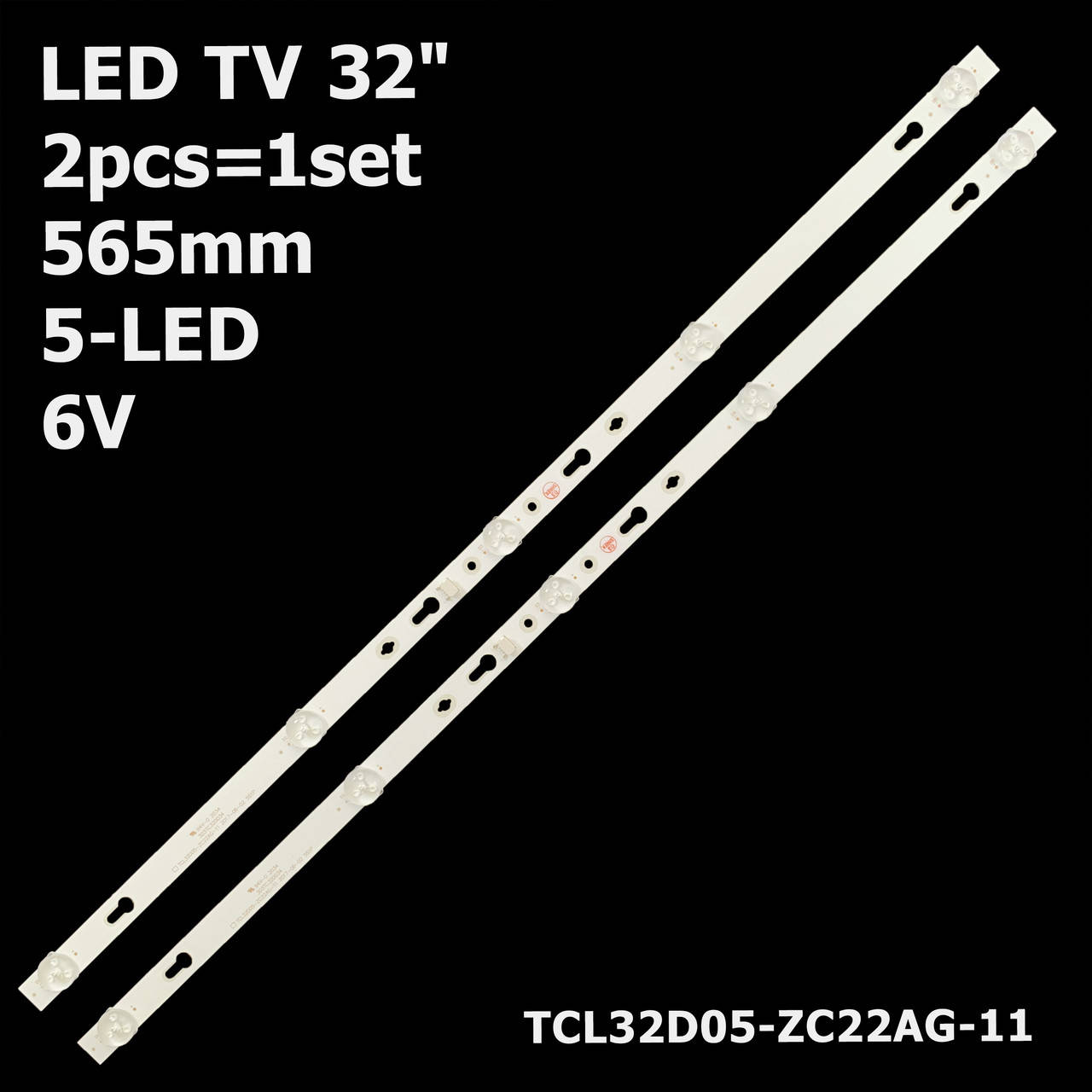 LED підсвітка TV 32" 565mm 5-led 6V L32M5-AZ TCL32D05-ZC22AG-11 32GM16F 303TC320034 303TC320035 2pcs=1set
LED підсвітка TV 32" 565mm 5-led 6V L32M5-AZ TCL32D05-ZC22AG-11 32GM16F 303TC320034 303TC320035 2pcs=1set