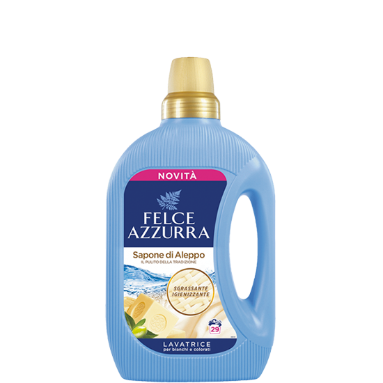 Гель для стирки с натуральным мылом Felce Azzurra Lavatrice Sapone di Aleppo 1595 ml
Гель для стирки с натуральным мылом Felce Azzurra Lavatrice Sapone di Aleppo 1595 ml