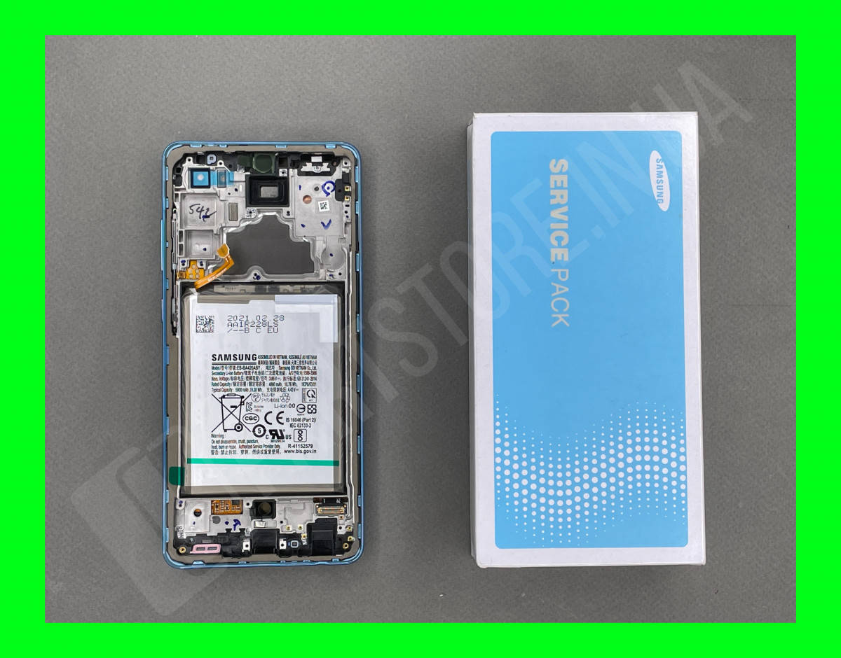 Дисплей Samsung A725 Blue A72 2021 (GH82-25460B) сервисный оригинал в сборе с рамкой, Синий
Дисплей Samsung A725 Blue A72 2021 (GH82-25460B) сервисный оригинал в сборе с рамкой, Синий