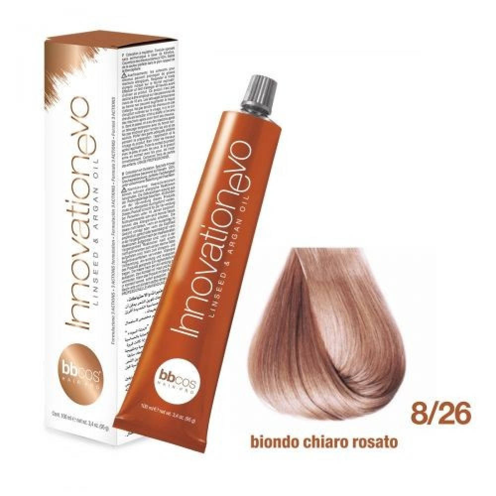 Стойкая Краска Для Волос BBCos Innovation Evo Hair Color Cream 8/26 Блондин Светлый Медный, 100 Мл
Стойкая Краска Для Волос BBCos Innovation Evo Hair Color Cream 8/26 Блондин Светлый Медный, 100 Мл