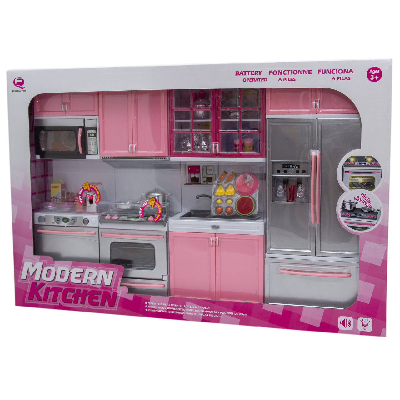 Игровой набор - кукольная кухня "Современная кухня", 54*9,5*36 см, розовый, пластик (26211P)
Игровой набор - кукольная кухня "Современная кухня", 54*9,5*36 см, розовый, пластик (26211P)