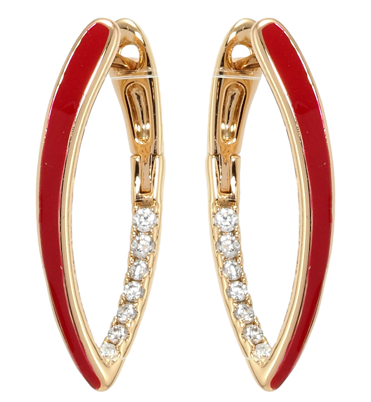 Серьги Xuping Позолота 18K английский замок "Скобы с дорожками циркония и прокраской красной эмалью"
Серьги Xuping Позолота 18K английский замок "Скобы с дорожками циркония и прокраской красной эмалью"