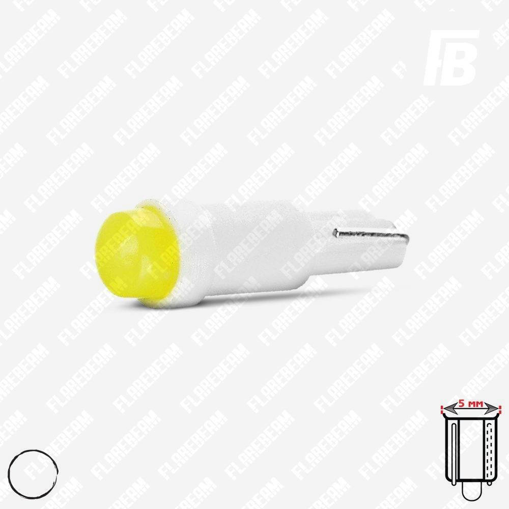 Лампа LED цоколь T5 (W1.2W, бесцокольная), с линзой, 12 В, DIP 5 мм*01 (белый)
Лампа LED цоколь T5 (W1.2W, бесцокольная), с линзой, 12 В, DIP 5 мм*01 (белый)