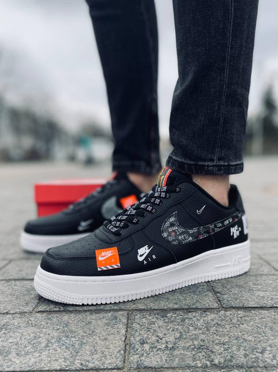 Nike Air Force JUST DO IT черные мужские демисезонные кроссовки. Лето/осень/весна, мужские кожаные кроссовки. 45, Черный
Nike Air Force JUST DO IT черные мужские демисезонные кроссовки. Лето/осень/весна, мужские кожаные кроссовки. 45, Черный