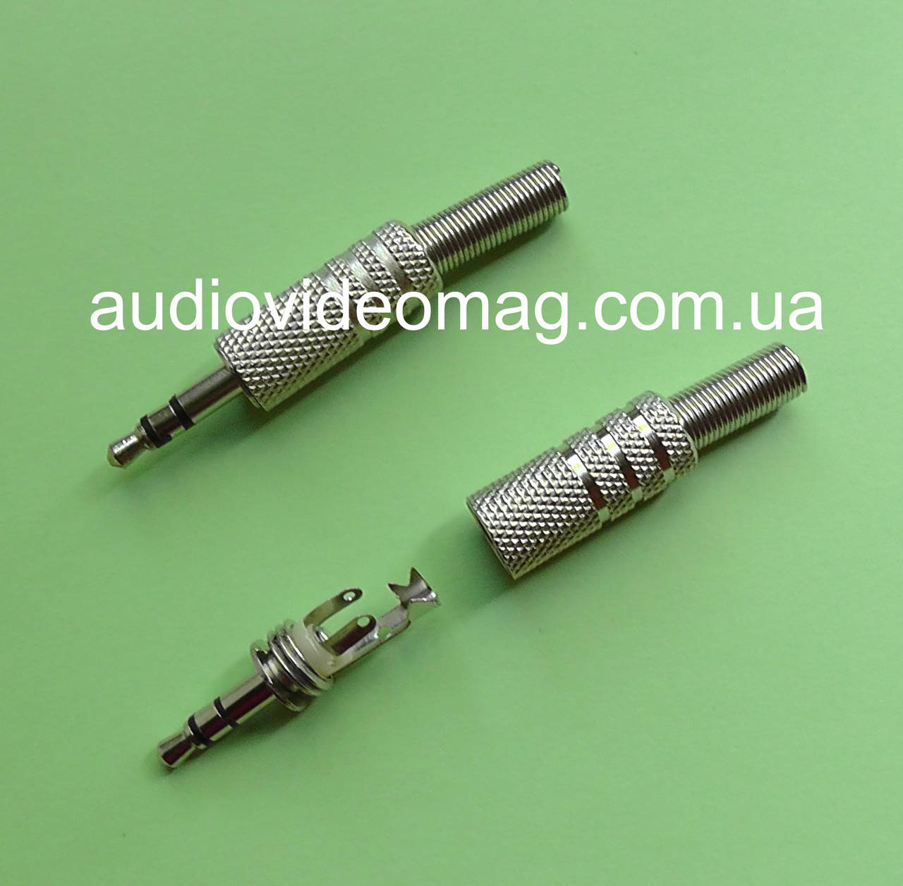 Штекер стерео 3.5, металлический корпус
Штекер стерео 3.5, металлический корпус