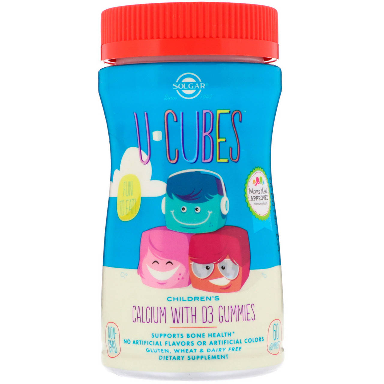 U-cubes жевательный кальций с D3 для детей (Children's calcium with D3) 250 мг/300 МЕ 60 конфет
U-cubes жевательный кальций с D3 для детей (Children's calcium with D3) 250 мг/300 МЕ 60 конфет