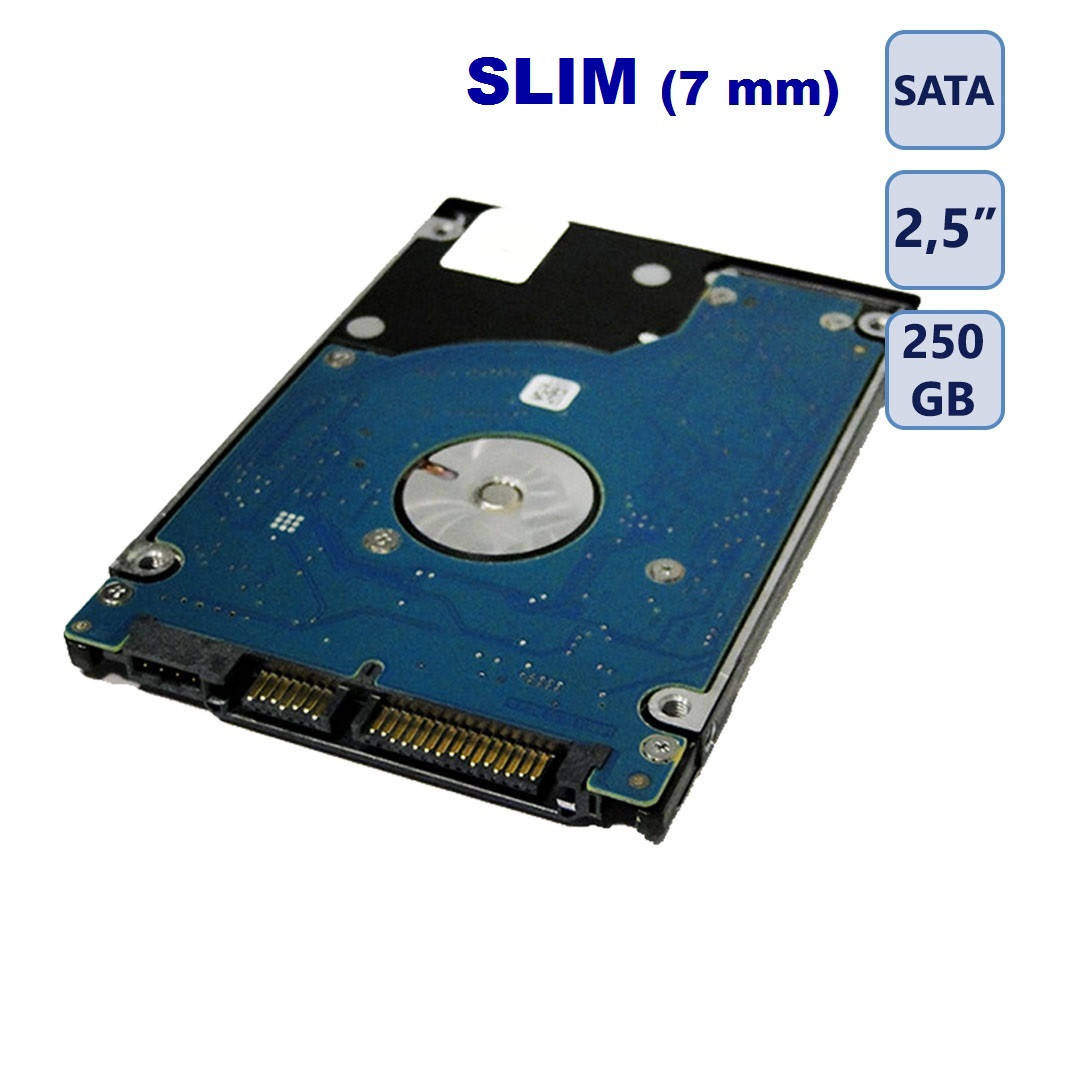 Жёсткий диск SATA HDD 2,5 дюйма, 250gb 7,5mm slim (б.у.)
Жёсткий диск SATA HDD 2,5 дюйма, 250gb 7,5mm slim (б.у.)