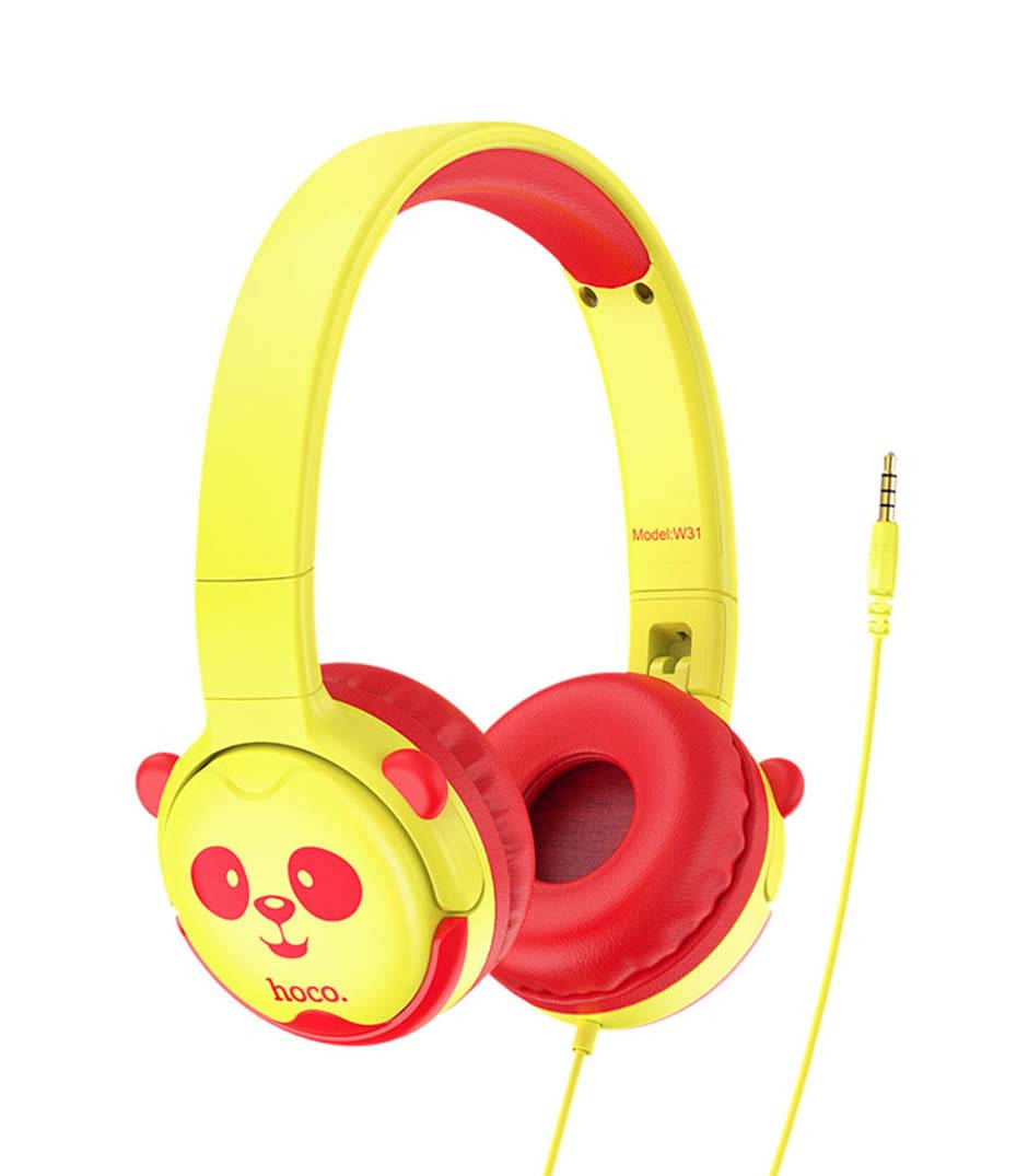 Наушники накладные проводные HOCO W31 PANDA Cheerful Headphones Желтый/ Красный (W31Yellow)
Наушники накладные проводные HOCO W31 PANDA Cheerful Headphones Желтый/ Красный (W31Yellow)