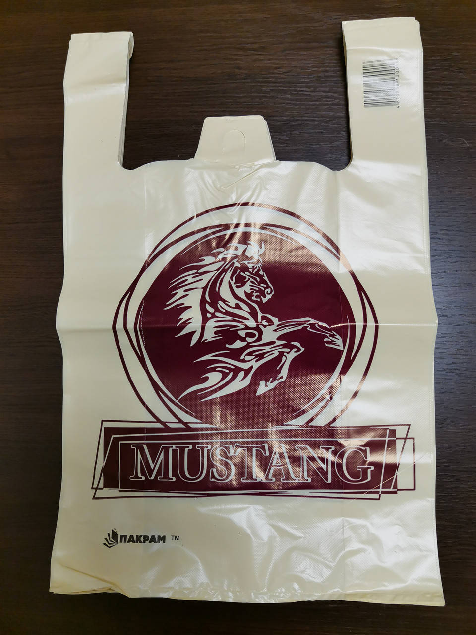 Пакет - майка "Мустанг" 36*58, 55мкм, Бежевый
Пакет - майка "Мустанг" 36*58, 55мкм, Бежевый