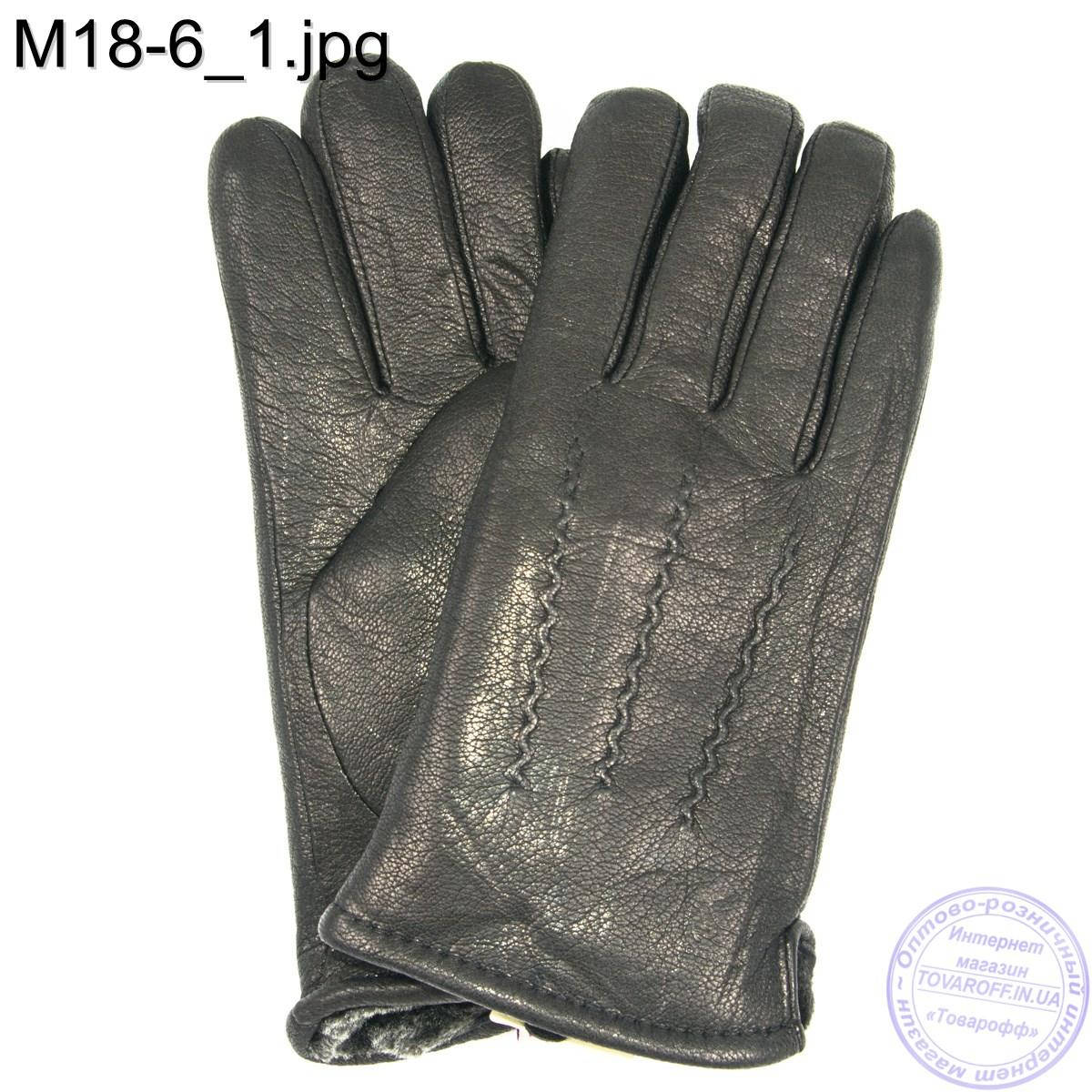 Мужские кожаные зимние перчатки из оленьей кожи - M18-6, Черный
Мужские кожаные зимние перчатки из оленьей кожи - M18-6, Черный