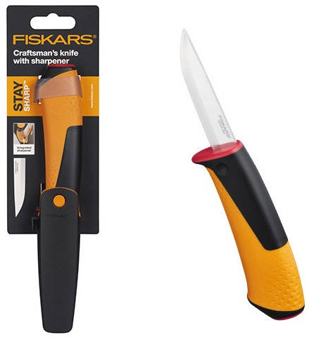 Усиленный Нож для Ремесленника с чехлом-точилкой Fiskars (1023620) Нержавеющая сталь, Желтый
Усиленный Нож для Ремесленника с чехлом-точилкой Fiskars (1023620) Нержавеющая сталь, Желтый