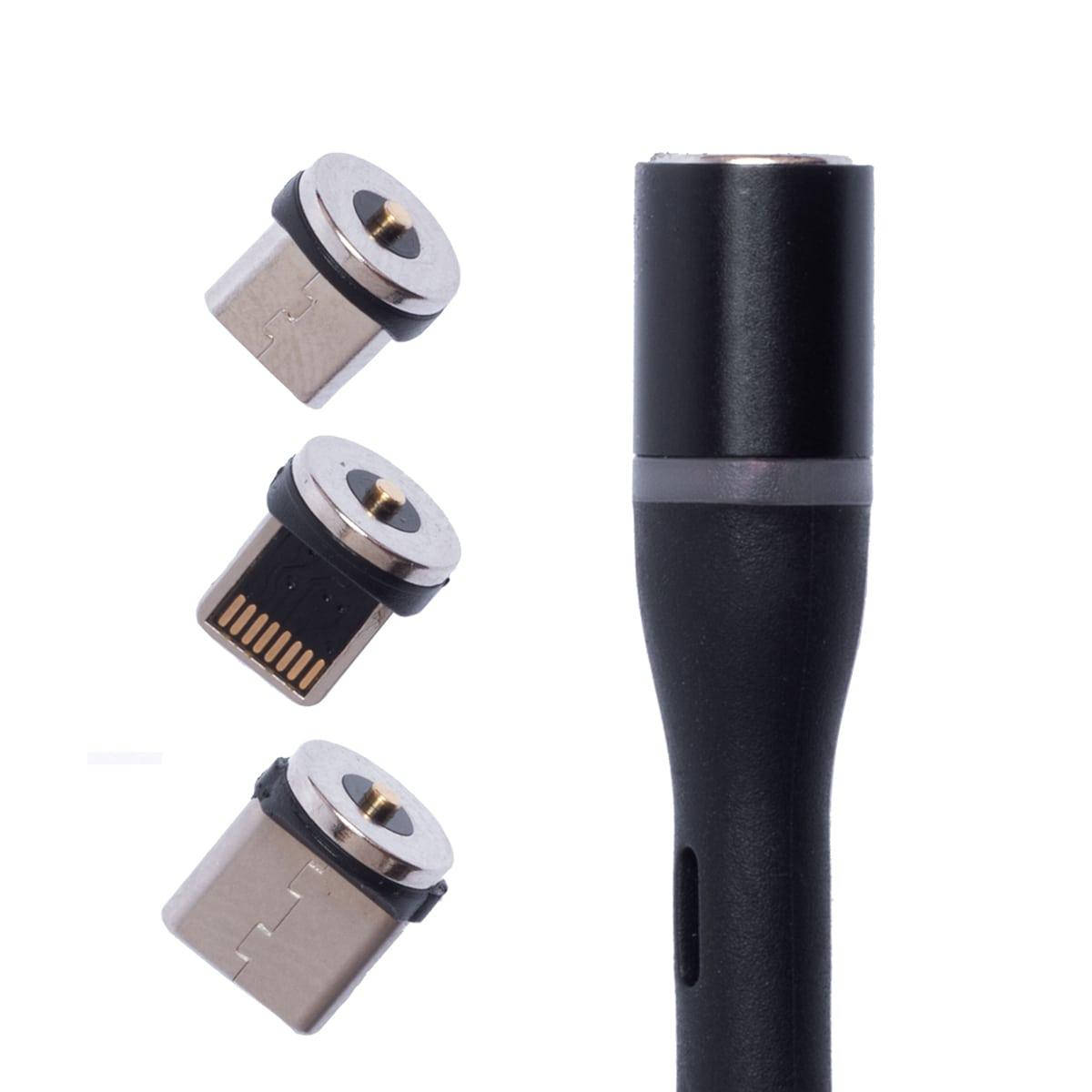 Кабель Магнитный Для Зарядки И Синхронизации + Коннектор USB Type-C + Micro Usb + Apple Lightning, Черный
Кабель Магнитный Для Зарядки И Синхронизации + Коннектор USB Type-C + Micro Usb + Apple Lightning, Черный
