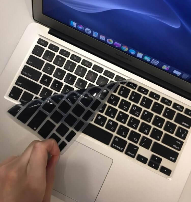 Силиконовая накладка на клавиатуру Apple MacBook Pro/Air 13, 15, 17 с русскими буквами, Черный
Силиконовая накладка на клавиатуру Apple MacBook Pro/Air 13, 15, 17 с русскими буквами, Черный