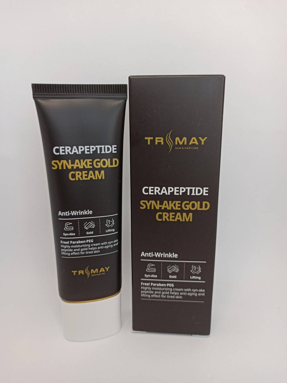 Омолаживающий крем с керамидами и змеиным пептидом Trimay Cerapeptide Syn-Ake Gold Cream
Омолаживающий крем с керамидами и змеиным пептидом Trimay Cerapeptide Syn-Ake Gold Cream