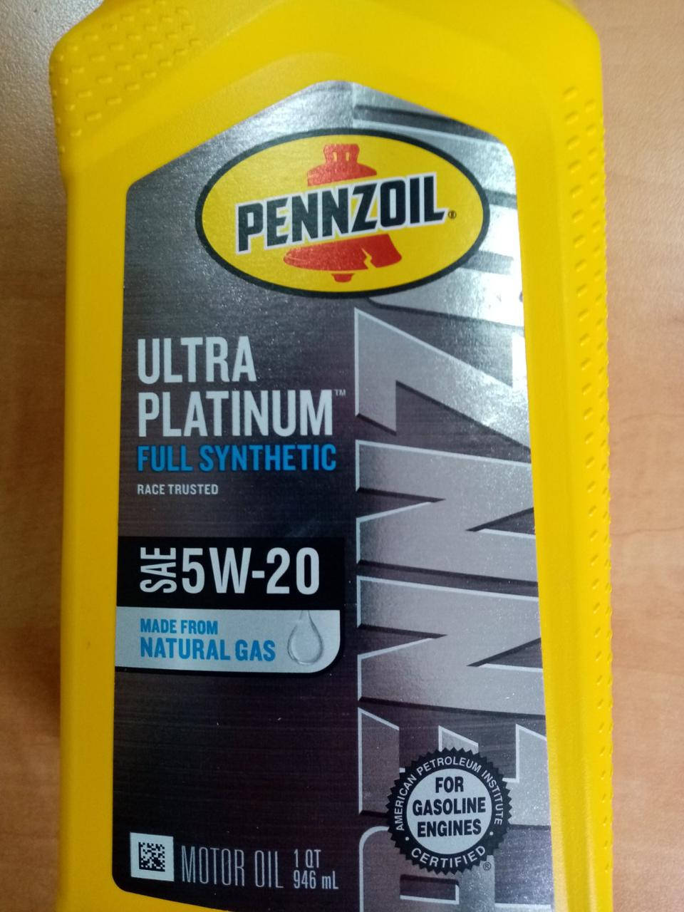 Моторное масло Pennzoil ULTRA Platinum SAE 5W20 Chrysler MS-6395 ILSAC GF-6 (0.946 мл) USA 550040863
Моторное масло Pennzoil ULTRA Platinum SAE 5W20 Chrysler MS-6395 ILSAC GF-6 (0.946 мл) USA 550040863
