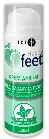 Крем для ног Happy Feet Можжевельник и чайное дерево от запаха и пота с противогрибковым эффектом 150 мл
Крем для ног Happy Feet Можжевельник и чайное дерево от запаха и пота с противогрибковым эффектом 150 мл