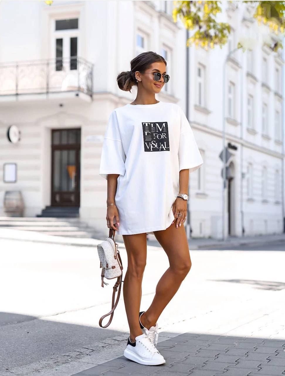 Туника женская oversize *Буквы* кулир (42-46)(2цв) "BARBARA" недорого от прямого поставщика, Разные цвета
Туника женская oversize *Буквы* кулир (42-46)(2цв) "BARBARA" недорого от прямого поставщика, Разные цвета