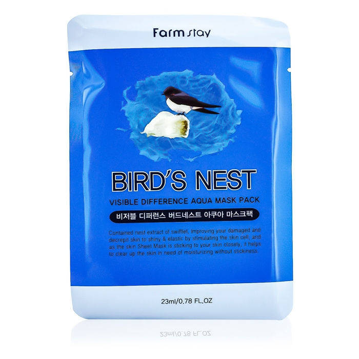 Маска для лица с экстрактом ласточкиного гнезда FarmStay Visible Difference Bird´s Nest Aqua Mask Pack 23 ml
Маска для лица с экстрактом ласточкиного гнезда FarmStay Visible Difference Bird´s Nest Aqua Mask Pack 23 ml