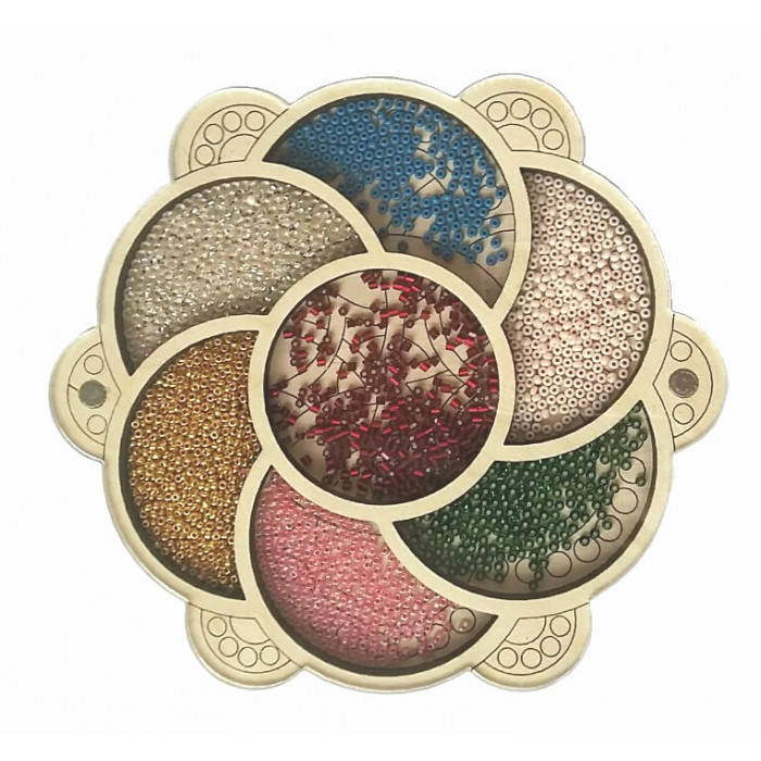 Дерев'яний органайзер для бісеру з прозорою кришкою (060112)
Дерев'яний органайзер для бісеру з прозорою кришкою (060112)