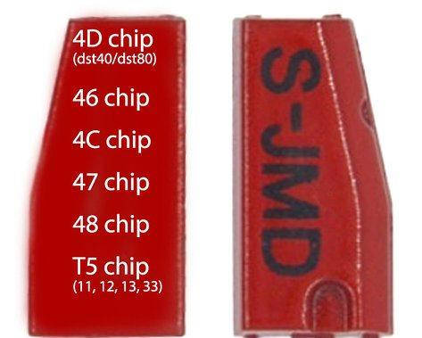 JMD Super chip включает в себя 12 видов чипов (46, 47, 48, 4С, 4D (40/80bit), 72G, 83, 11, 12, 13, 33)
JMD Super chip включает в себя 12 видов чипов (46, 47, 48, 4С, 4D (40/80bit), 72G, 83, 11, 12, 13, 33)