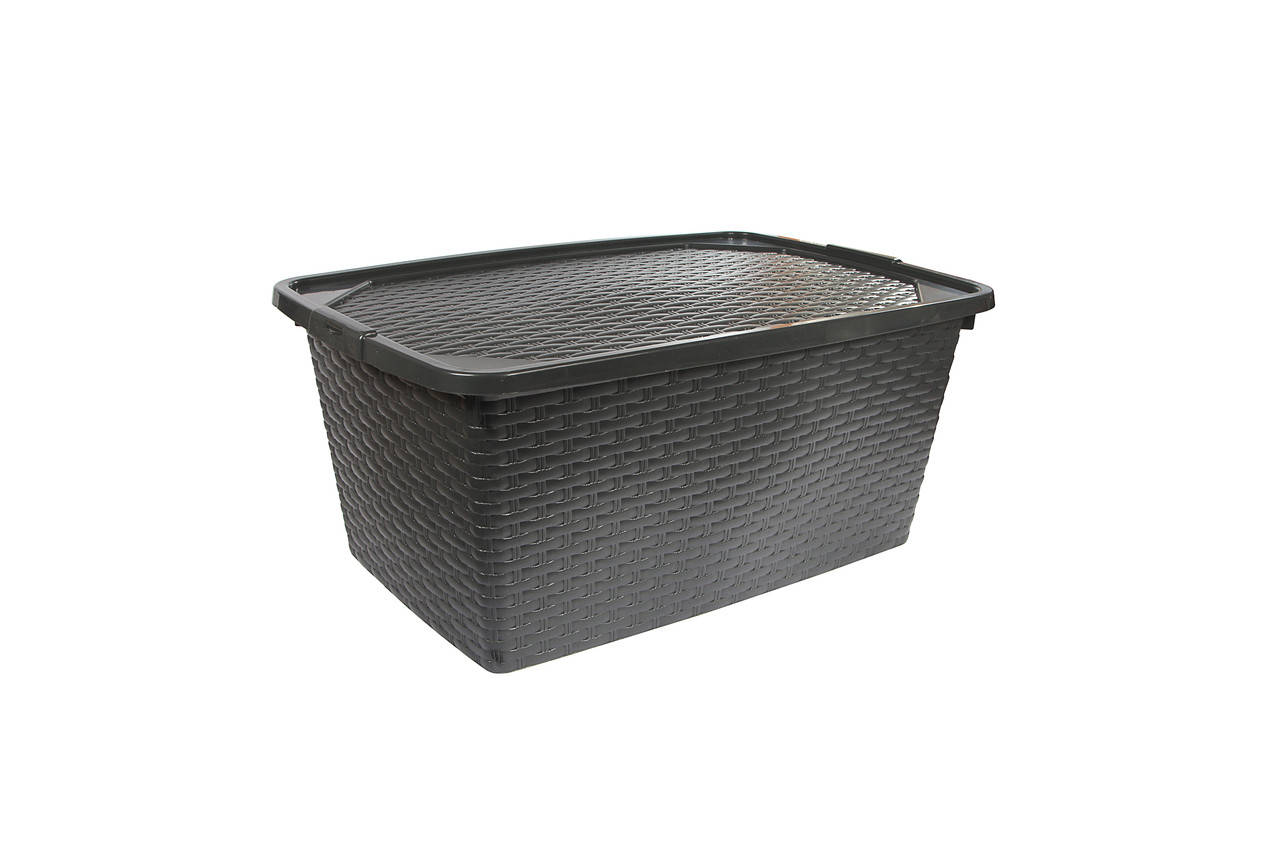 Ящик с крышкой 10л Intrigobox Heidrun Италия , 33*23*16см, черный пластиковый (HDR-4510)
Ящик с крышкой 10л Intrigobox Heidrun Италия , 33*23*16см, черный пластиковый (HDR-4510)