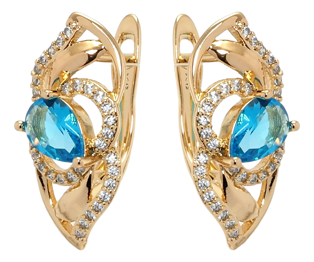 Серьги Xuping Позолота 18K английский замок "Цветочная композиция с голубым фианитом"
Серьги Xuping Позолота 18K английский замок "Цветочная композиция с голубым фианитом"